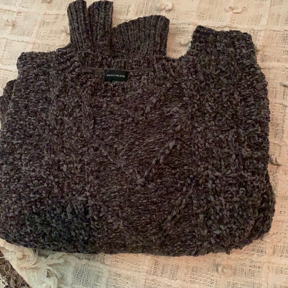 gray sweater